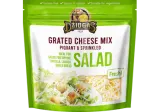 Grated hard cheese for salads DŽIUGAS MIX, 40% fat, 200 g