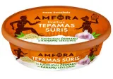 Spreadable cheese AMFORA with black garlic and hemp seeds, 24% fat, 180 g