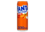 Sparkling drink FANTA Orange Zero, 330 ml, deposit bottle, 330 ml