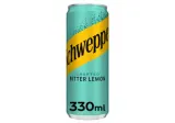 Sparkling drink SCHWEPPES BITTER LEMON, 330 ml