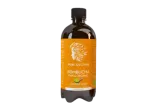Organic green lemon flavored green tea drink with ginger