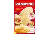 Processed cheese RAMBYNO with ham (slices), 45% fat, 150 g
