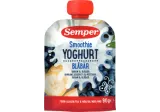 Yogurt, banana and blueberry puree SEMPER, from 6 months, 90 g