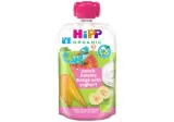 Organic peach, banana and mango puree HIPP with yogurt (6+), 100 g