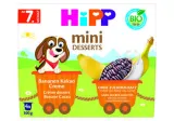 Organic dessert with bananas, cocoa and cream HiPP, 400 g