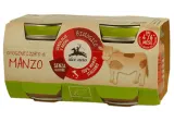 Organic beef puree ALCE NERO (baby from 4 months), 160 g