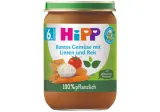 Organic puree "Vegetables with lentils and rice" from 6 months, 190 g