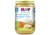Organic rice and carrot puree HIPP with turkey, from 8 months, 220 g