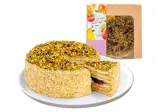 Cake NAPOLEON with pistachio cream, small, 1 kg