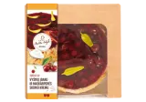 Cake with cherry filling and mascarpone flavor cream, small, 1 kg