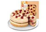 Tiramisu cake with raspberries, small, 1 kg