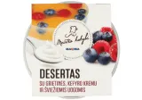Dessert with fresh berries and sour cream and kefir cream, 180 g