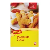Frozen mozzarella cheese sticks in breadcrumbs BILLA, 250 g
