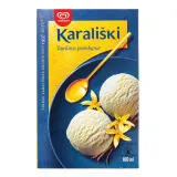 Vanilla edible ice cream plombir KARALIŠKI, 800 ml