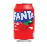 Strawberry and kiwi flavored carbonated soft drink FANTA STRAWBERRY AND KIWI, 330 ml