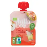 Organic apple, pear and strawberry puree BILLA BIO, 90 g