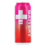 Energy drink raspberry and pomegranate flavor BATTERY RUBY SUGAR-FREE, 500 ml