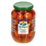 Green olives orange flavored in marinade EL FARO, 850 ml