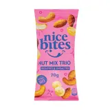 Three nut mix roasted, unsalted NICE BITES, 70 g