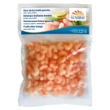 Frozen whiteleg shrimp without shells, cooked SUNRISE, 225 g