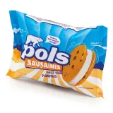 Vanilla flavored edible ice cream between cookies POLS, 140 ml