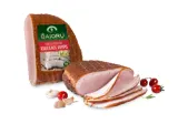 Hot smoked BAJORŲ ham (vacuum packed, I r.), 1 kg