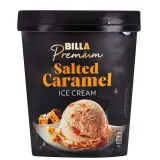 Caramel ice cream with salted caramel glaze and salted caramel pieces BILLA PREMIUM, 500 ml
