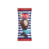 Cookie ice cream with filling in sugar waffle cone and cocoa coating KAR KAR, 150ml
