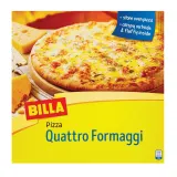 Frozen Quattro Formaggi pizza baked in an oven BILLA, 340 g