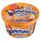 Caramel ice cream NYKŠTUKAS with caramelized hazelnuts and caramel filling, 800 ml