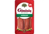 Hot smoked GIMINIŲ sausages UTENOS MĖSA, I r., 800 g