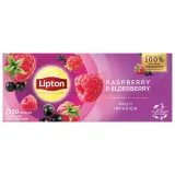 Fruit tea raspberry and elderberry flavor LIPTON, 20 pcs.