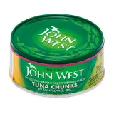 Tuna chunks in sunflower oil JOHN WEST, 145 g