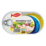 Mackerel fillet in oil GRAAL, 170 g