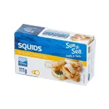 Squids in vegetable oil SUN&SEA, 110 g