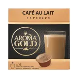 Coffee capsules AROMA GOLD CAFE AU LAIT, 16 pcs.