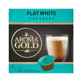 Coffee capsules AROMA GOLD FLAT WHITE, 16 pcs.