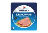 Hot smoked sliced KROKUVOS sausage BIOVELA, I r., 180 g