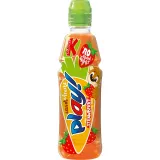 Carrot, strawberry, green lemon, apple drink KUBUS PLAY, 400 ml
