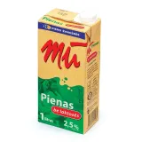 Молоко без лактозы UAT MŪ, 2,5% жира, 1 л