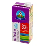 Молоко без лактозы UAT LOWICZ, 3,2% жира, 1 л