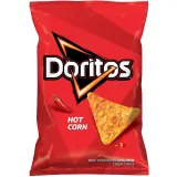 Spicy pepper flavor corn chips DORITOS HOT CORN, 90 g