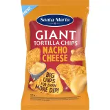 Гигантские кукурузные чипсы со вкусом начо сыра SANTA MARIA, 160 г