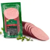 Hot smoked sausage with cut