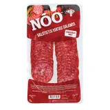 Boiled sliced hot smoked salami