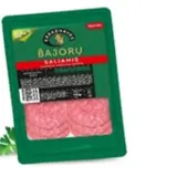Hot smoked salami slices