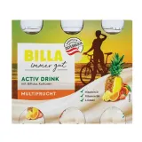 Probiotic yogurt drink BILLA ACTIV, 6x100 g