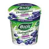 Organic yogurt lactose-free with blueberries BIOS, 3.1% fat, 125 g