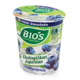 Organic yogurt lactose-free with blueberries BIOS, 3.1% fat, 370 g