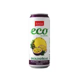 Organic passion fruit and pineapple flavored sparkling drink with juice RASA BIO, 330 ml